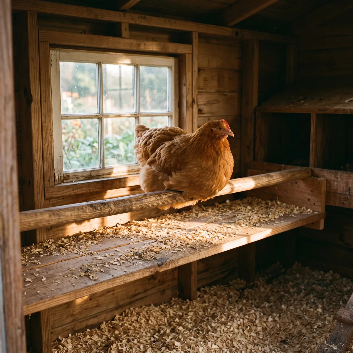 Backyard chicken keeper caring for hens at home