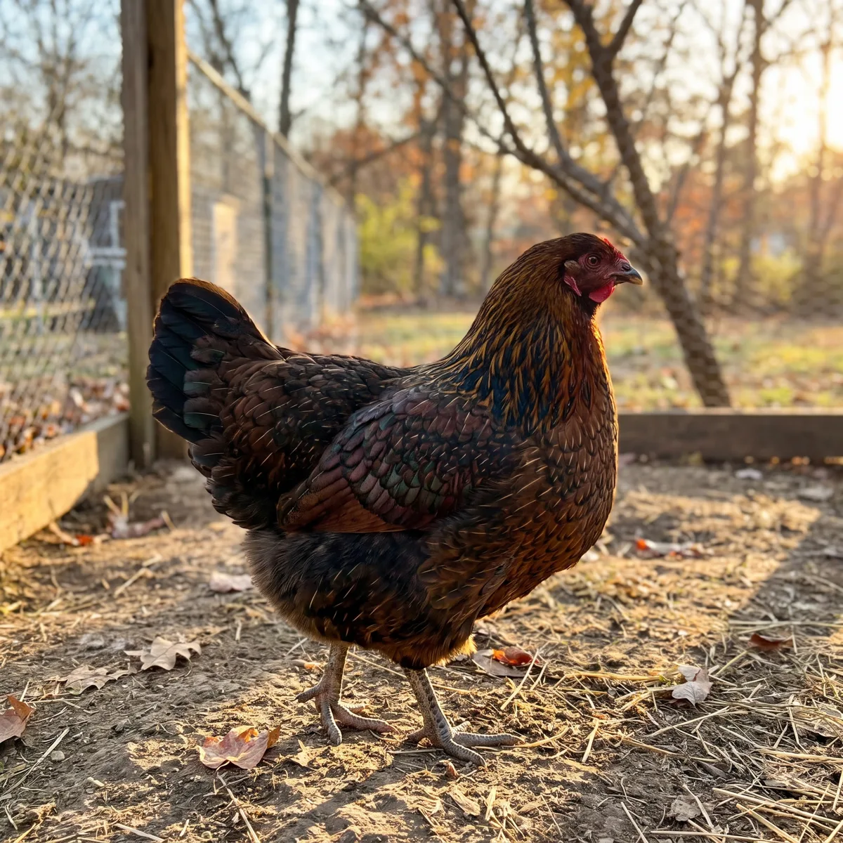 Backyard chicken keeper caring for hens at home